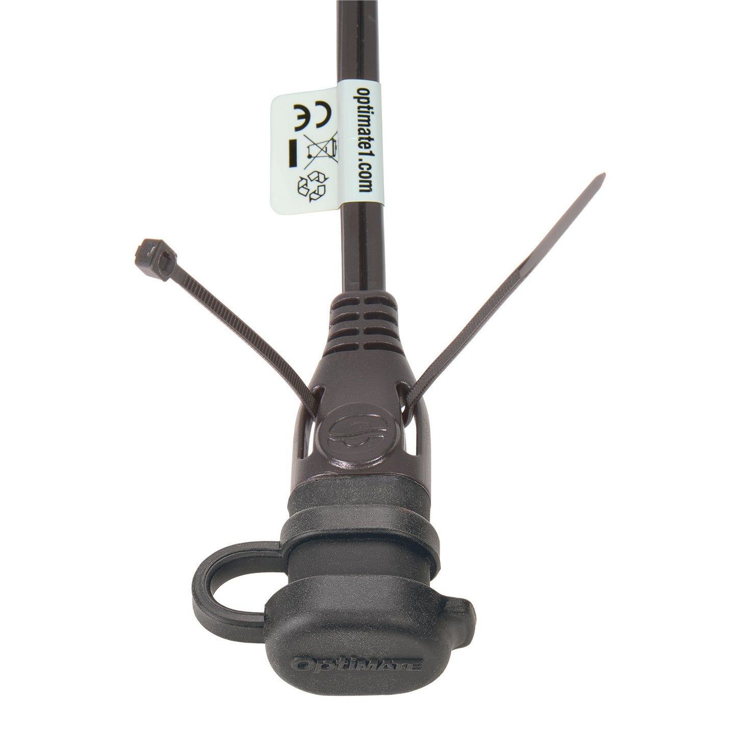 OptiMate CABLE O-01 防水キャップ付き車両側ケーブル ソーラーパルス(10W/30W)対応（パッケージ無し）